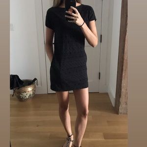 Armani Exchange Black Short Sleeve Dress